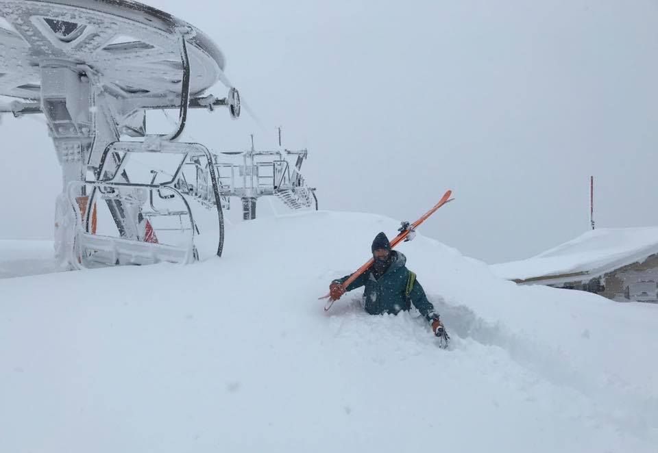 Extreme sneeuwval in de Pyreneeën. Foto: Les Angles le Village Station
