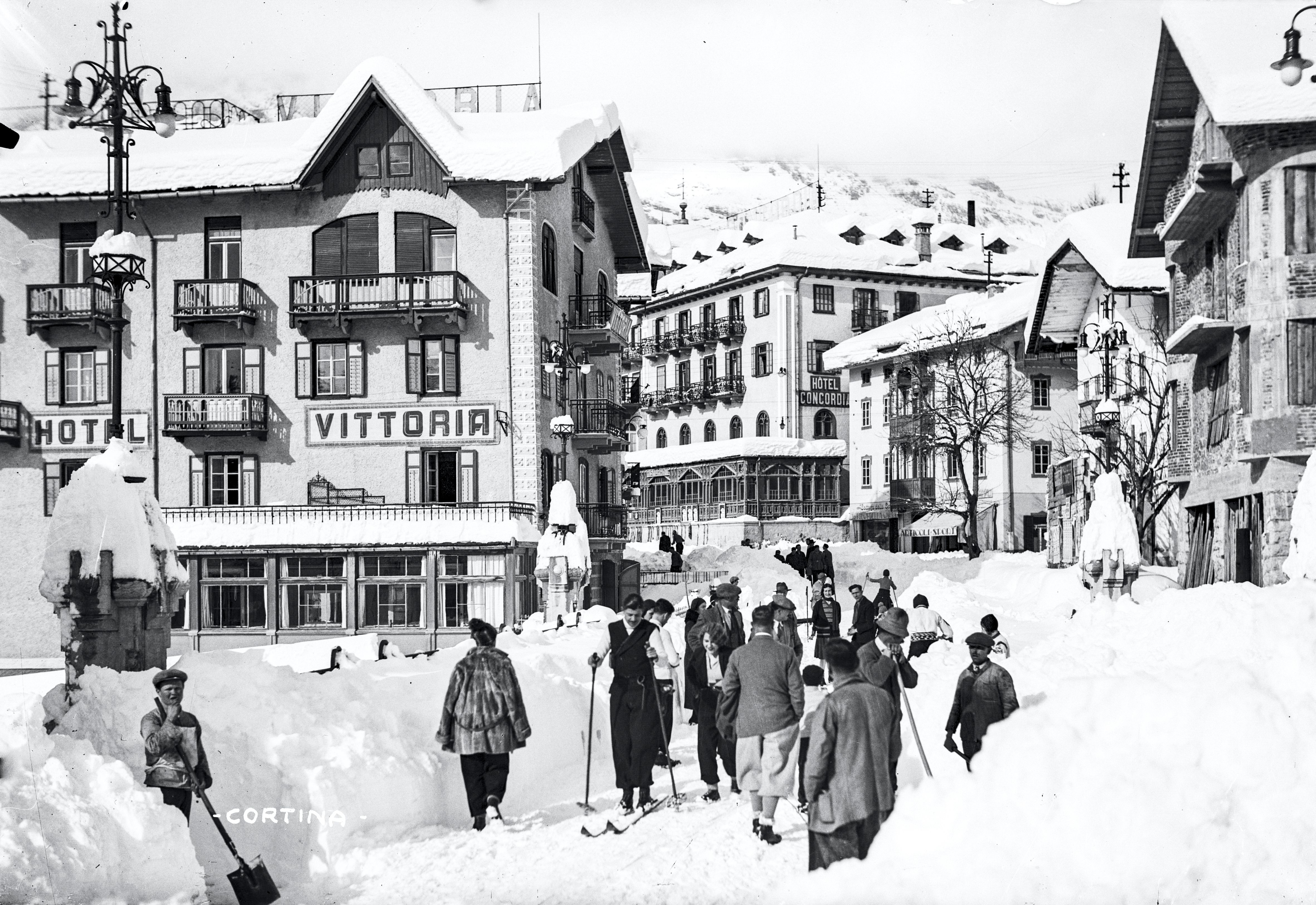 Cortina d'Ampezzo in 1930 (© Archivio foto Zardini)