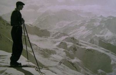 Skiën werden steeds normaler in de Alpen