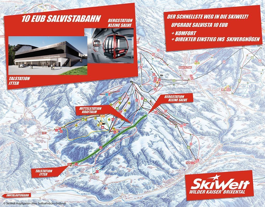Een overzicht van het Salvistaproject in Itter (skiwelt.at)